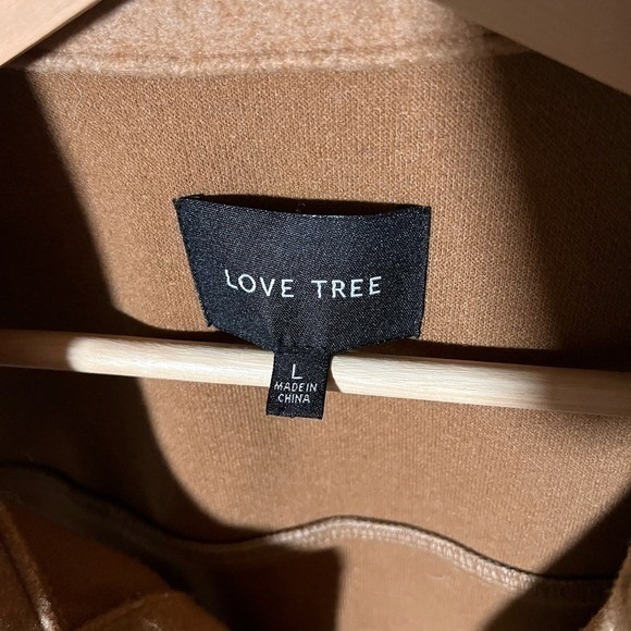 Love Tree Women's Brown Long Button-Up Vest - Picture 2 of 6